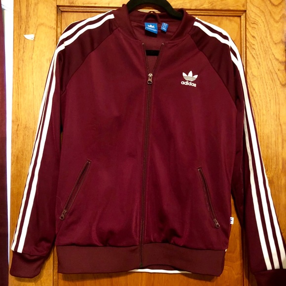 adidas sst maroon